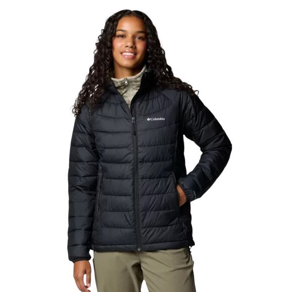 Columbia Ultra Lite Packable Down Jacket, Black, Fall Winter Outdoors Travel L - Picture 1 of 7